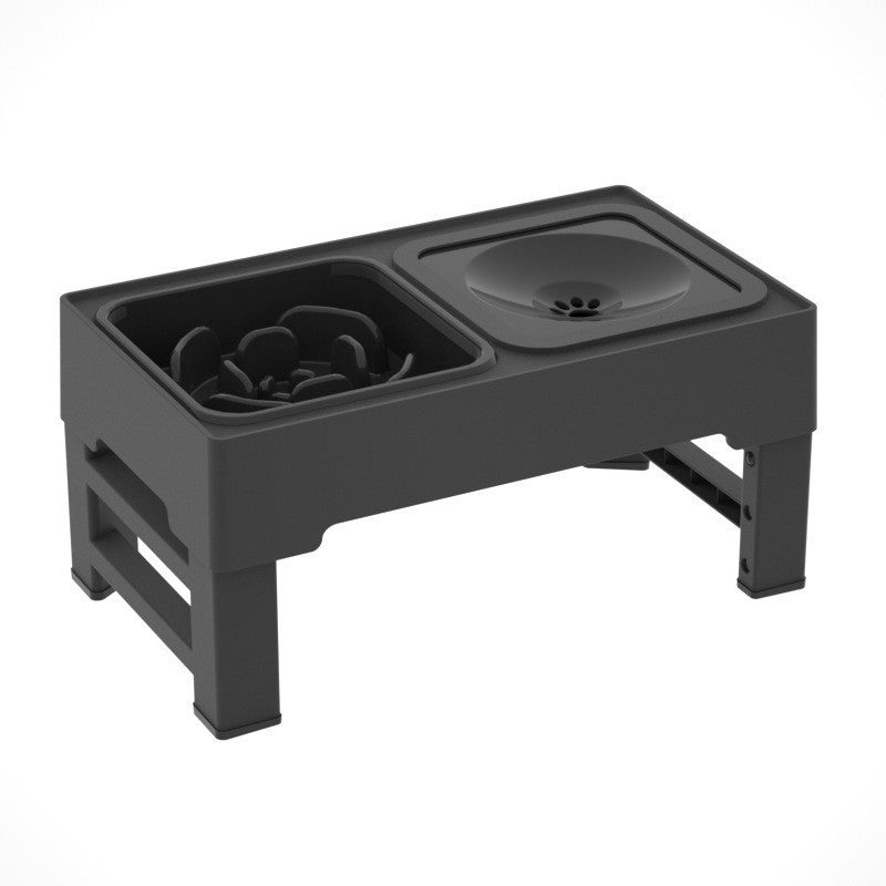 Pet lifting table foldable dog drinking bowl adjustable height