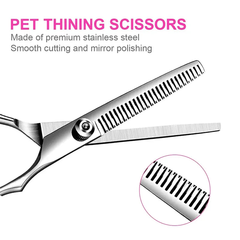 pet grooming scissors kit dog