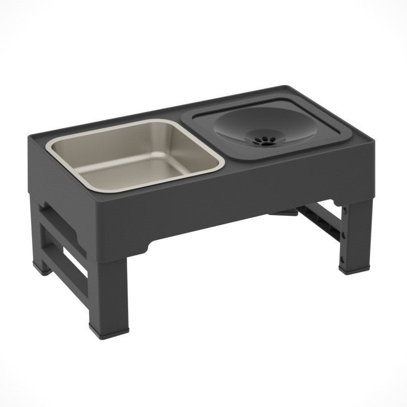 Pet lifting table foldable dog drinking bowl adjustable height